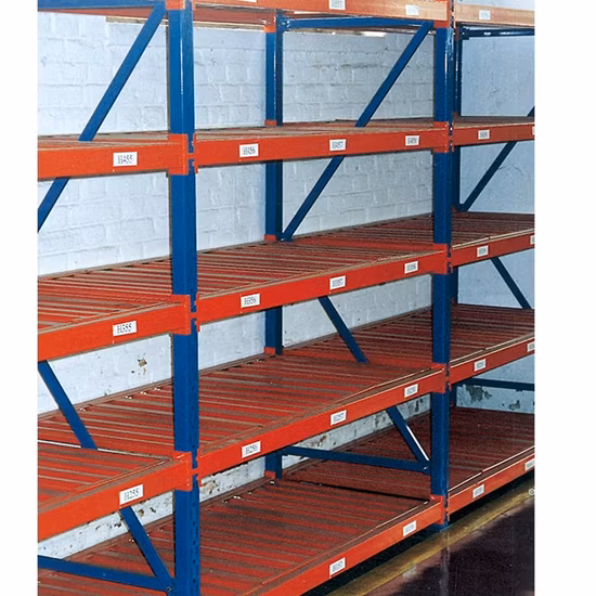Entrepôt de support de stockage à usage moyen rayonnage en métal à longue portée